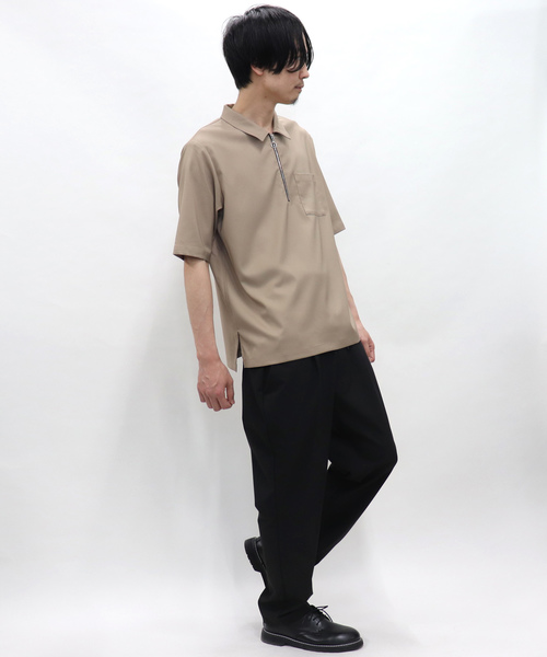 Confirm（コンファーム）の「Confirm / コンファーム ハーフジップシャツ（シャツ/ブラウス・メンズ・ネイビー/ブラック/ベージュ・M/L）」の5枚目の写真