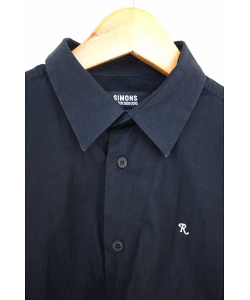 ◇ RAF SIMONS ラフシモンズ BD ボタンダウン 半袖 シャツ 46 ブラック # ◆ 1000026668276 ラフシモンズ RAF SIMONS 212-W715 LONG PADDED SHIRTING JACKET