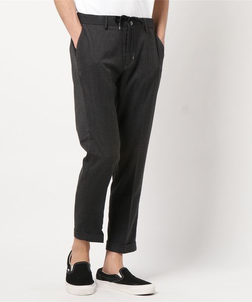 EDIFICE（エディフィス）の「TRチェック イージー テーパード パンツ（その他パンツ・メンズ・ブラウン/ネイビー/チャコールグレー・LARGE/MEDIUM/SMALL）」の14枚目の写真