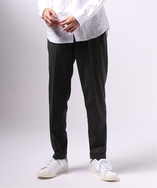 EDIFICE（エディフィス）の「TRチェック イージー テーパード パンツ（その他パンツ・メンズ・ブラウン/ネイビー/チャコールグレー・LARGE/MEDIUM/SMALL）」の4枚目の写真