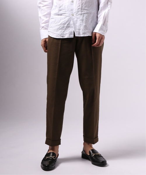 EDIFICE（エディフィス）の「TRチェック イージー テーパード パンツ（その他パンツ・メンズ・ブラウン/ネイビー/チャコールグレー・LARGE/MEDIUM/SMALL）」の7枚目の写真