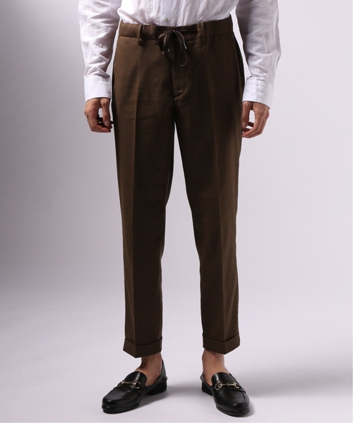 EDIFICE（エディフィス）の「TRチェック イージー テーパード パンツ（その他パンツ・メンズ・ブラウン/ネイビー/チャコールグレー・LARGE/MEDIUM/SMALL）」の15枚目の写真