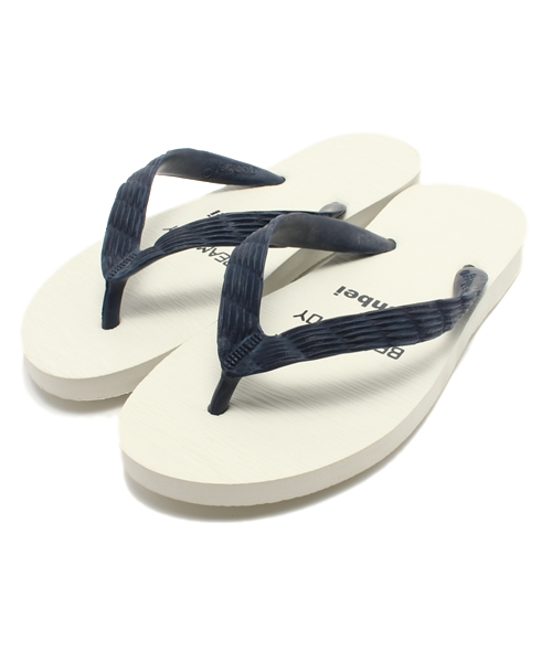 BEAMS BOY（ビームスボーイ）の「○genbei×BEAMS BOY / 2トーン ビーチサンダル（サンダル・レディース・ホワイト/ブラック/ピンク/イエロー/サックスブルー/ネイビー・23/24）」の2枚目の写真