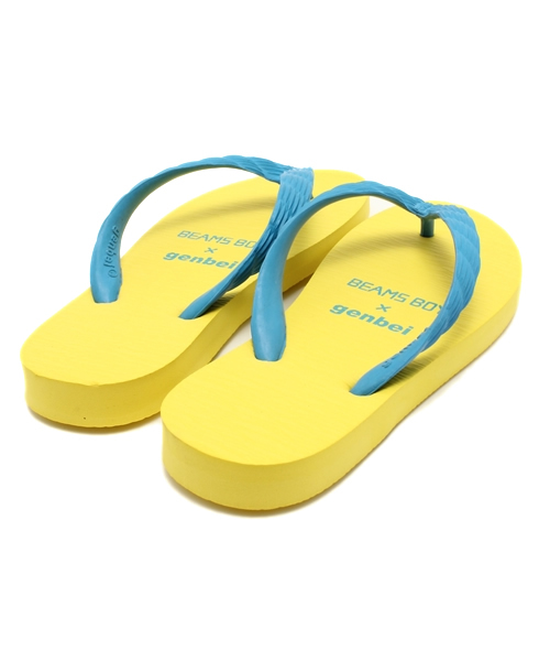 BEAMS BOY（ビームスボーイ）の「○genbei×BEAMS BOY / 2トーン ビーチサンダル（サンダル・レディース・ホワイト/ブラック/ピンク/イエロー/サックスブルー/ネイビー・23/24）」の9枚目の写真