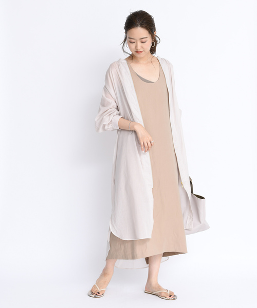 DouDou（ドゥドゥ）の「ボイルシャツコート（シャツ/ブラウス・レディース・ライトグレー/ベージュ/ピンク・FREE）」の21枚目の写真