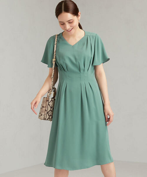 green label relaxing　ツィーディー フレア ワンピース　S green label relaxing（グリーンレーベルリラクシング）の