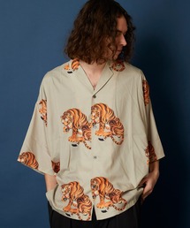 unrelaxing | ビッグシルエット総柄開襟アロハシャツ(シャツ/ブラウス)