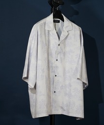 ビッグシルエット総柄開襟アロハシャツ