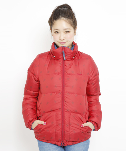 X-girl(エックスガール)の「STAR REVERSIBLE PUFF JUMPER(ダウンジャケット/コート・レディース・ブラック/ベージュ/ネイビー・1/2)」の16枚目の写真
