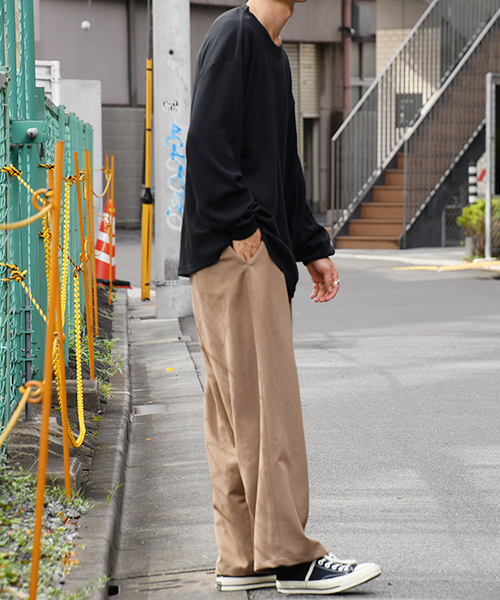 kutir(クティール)の「ワッフルロングTシャツ(Tシャツ/カットソー・メンズ・ホワイト/ブラック・SMALL/MEDIUM/LARGE)」の4枚目の写真