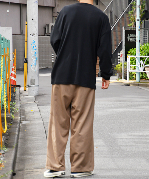 kutir(クティール)の「ワッフルロングTシャツ(Tシャツ/カットソー・メンズ・ホワイト/ブラック・SMALL/MEDIUM/LARGE)」の5枚目の写真