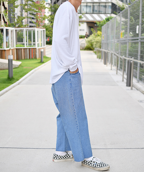 kutir(クティール)の「ワッフルロングTシャツ(Tシャツ/カットソー・メンズ・ホワイト/ブラック・SMALL/MEDIUM/LARGE)」の15枚目の写真
