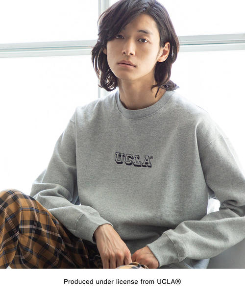coen（コーエン）の「【女性にもオススメ】UCLA×SUNNY SPORTS×coen　別注UCLAカレッジプリントスウェット(トレーナー)（スウェット・メンズ・マスタード/グレー・LARGE/MEDIUM/X-LARGE/SMALL）」の11枚目の写真