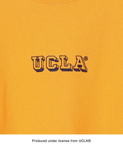 coen（コーエン）の「【女性にもオススメ】UCLA×SUNNY SPORTS×coen　別注UCLAカレッジプリントスウェット(トレーナー)（スウェット・メンズ・マスタード/グレー・LARGE/MEDIUM/X-LARGE/SMALL）」の4枚目の写真