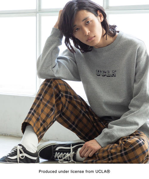 coen（コーエン）の「【女性にもオススメ】UCLA×SUNNY SPORTS×coen　別注UCLAカレッジプリントスウェット(トレーナー)（スウェット・メンズ・マスタード/グレー・LARGE/MEDIUM/X-LARGE/SMALL）」の15枚目の写真