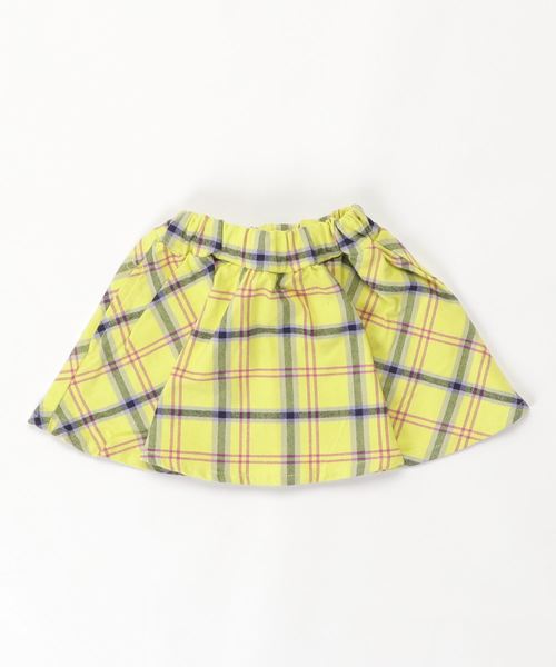 Caldia（カルディア）の「ストレッチ起毛チェック柄スカート（スカート・キッズ・イエロー/ネイビー・80/90/100/110/120/130/140）」の8枚目の写真