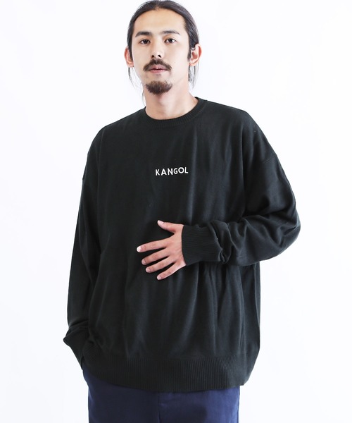 KANGOL(カンゴール)の「KANGOL ( カンゴール ) 刺繍 ニット(ニット/セーター・メンズ・ホワイト/ブラック/ベージュ/ネイビー・MEDIUM/LARGE/X-LARGE)」の3枚目の写真