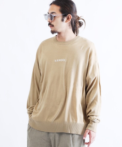 KANGOL(カンゴール)の「KANGOL ( カンゴール ) 刺繍 ニット(ニット/セーター・メンズ・ホワイト/ブラック/ベージュ/ネイビー・MEDIUM/LARGE/X-LARGE)」の14枚目の写真