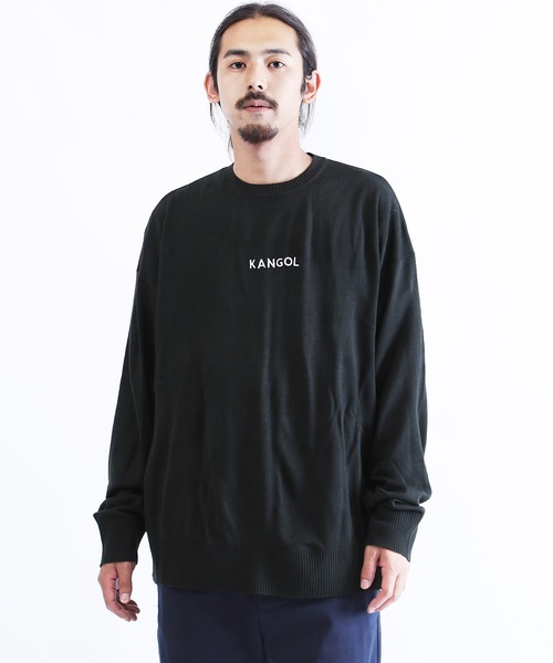 KANGOL(カンゴール)の「KANGOL ( カンゴール ) 刺繍 ニット(ニット/セーター・メンズ・ホワイト/ブラック/ベージュ/ネイビー・MEDIUM/LARGE/X-LARGE)」の8枚目の写真
