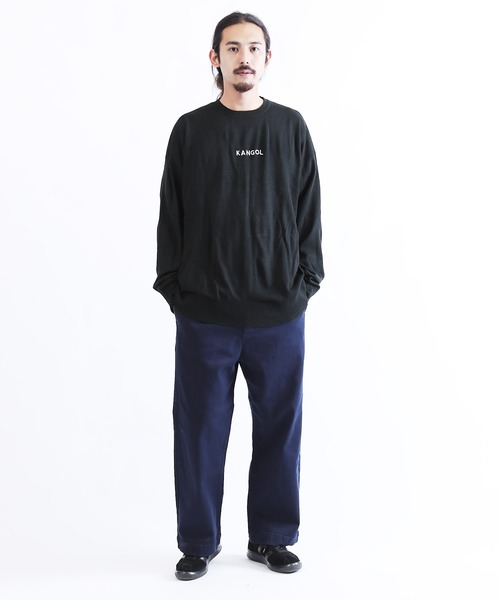 KANGOL(カンゴール)の「KANGOL ( カンゴール ) 刺繍 ニット(ニット/セーター・メンズ・ホワイト/ブラック/ベージュ/ネイビー・MEDIUM/LARGE/X-LARGE)」の7枚目の写真