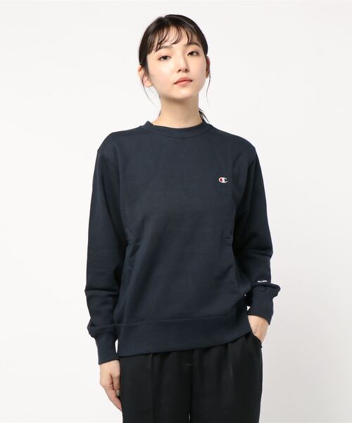 Champion（チャンピオン）の「[Champion]チャンピオンクルーネックスウェットトップス（スウェット・レディース・ホワイト/グレー/ブラック/ネイビー/オリーブ/ベージュ系その他/チャコール/オレンジ/ベージュ/モスグリーン/レンガ・L/M）」の10枚目の写真