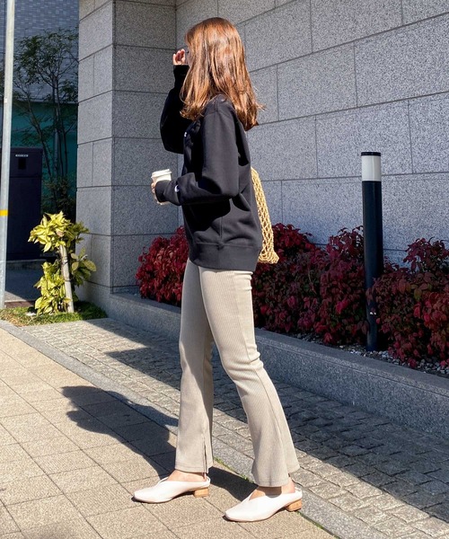 Champion（チャンピオン）の「[Champion]チャンピオンクルーネックスウェットトップス（スウェット・レディース・ホワイト/グレー/ブラック/ネイビー/オリーブ/ベージュ系その他/チャコール/オレンジ/ベージュ/モスグリーン/レンガ・L/M）」の21枚目の写真