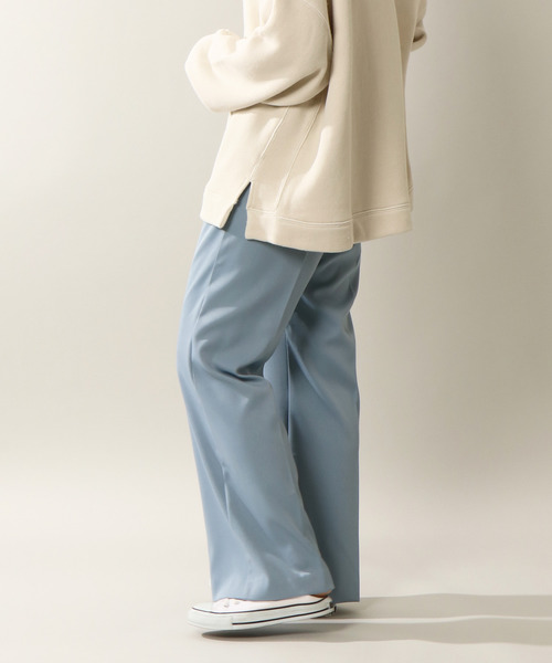 notch.（ノッチ）の「センタープレスパンツ（スラックス・レディース・ライトグレー/オフホワイト/ブルー/ブラック/ピンク/ライトベージュ・L/M/TL/TM）」の6枚目の写真