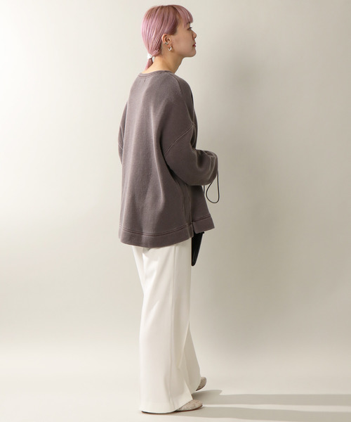 notch.（ノッチ）の「センタープレスパンツ（スラックス・レディース・ライトグレー/オフホワイト/ブルー/ブラック/ピンク/ライトベージュ・L/M/TL/TM）」の13枚目の写真