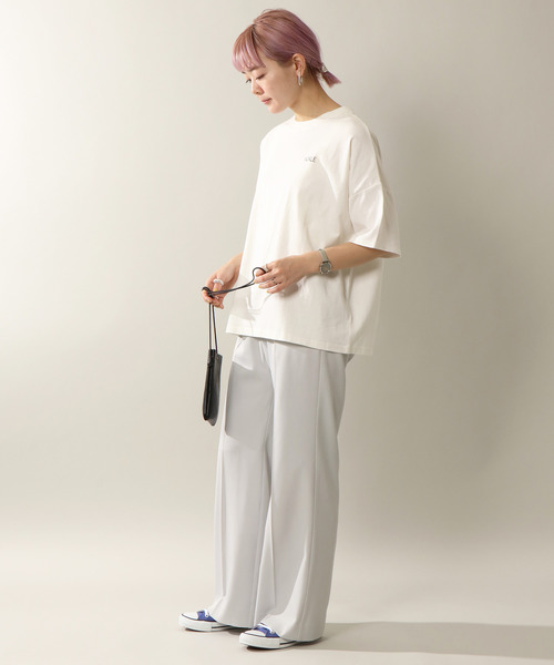 notch.（ノッチ）の「センタープレスパンツ（スラックス・レディース・ライトグレー/オフホワイト/ブルー/ブラック/ピンク/ライトベージュ・L/M/TL/TM）」の20枚目の写真