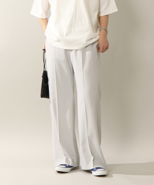 notch.（ノッチ）の「センタープレスパンツ（スラックス・レディース・ライトグレー/オフホワイト/ブルー/ブラック/ピンク/ライトベージュ・L/M/TL/TM）」の18枚目の写真