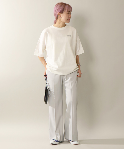 notch.（ノッチ）の「センタープレスパンツ（スラックス・レディース・ライトグレー/オフホワイト/ブルー/ブラック/ピンク/ライトベージュ・L/M/TL/TM）」の21枚目の写真