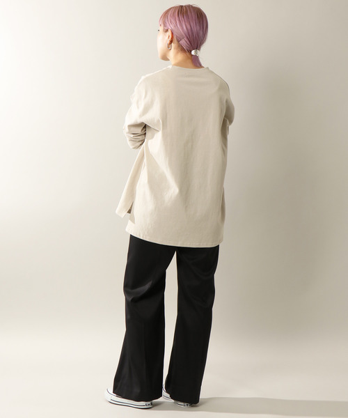 notch.（ノッチ）の「センタープレスパンツ（スラックス・レディース・ライトグレー/オフホワイト/ブルー/ブラック/ピンク/ライトベージュ・L/M/TL/TM）」の15枚目の写真