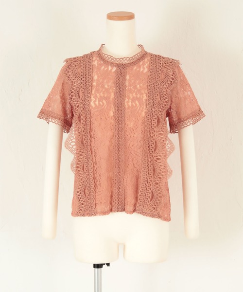 半袖レーストップス（Tシャツ/カットソー）｜titivate（ティティ