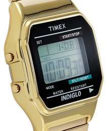 TIMEX ゴールド デジタル腕時計 TIMEX デジタル腕時計 ゴールド INDIGLO - メルカリ
