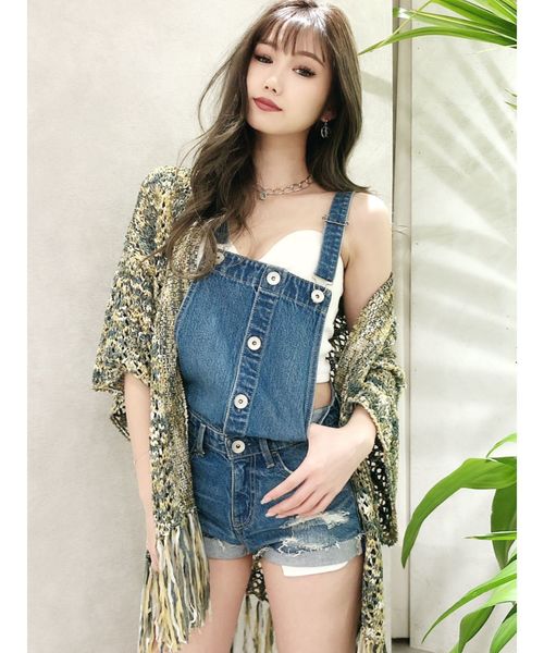 GYDA（ジェイダ）の「テープヤーンニットフリンジガウン（カーディガン/ボレロ・レディース・アイボリー/ベージュ/その他1・FREE）」の9枚目の写真