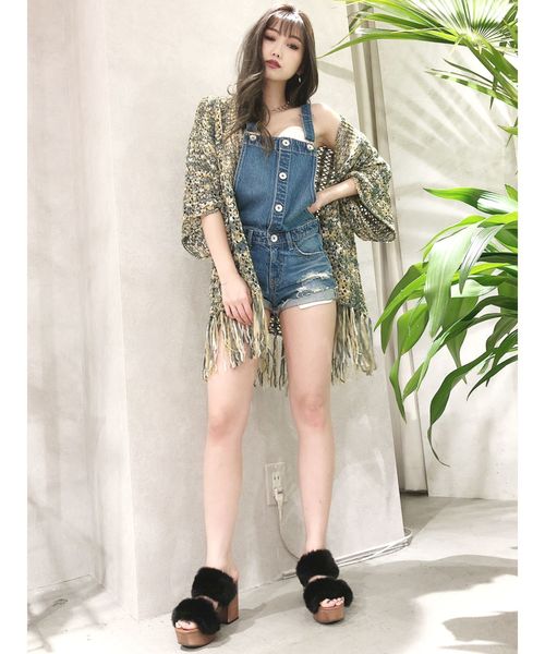 GYDA（ジェイダ）の「テープヤーンニットフリンジガウン（カーディガン/ボレロ・レディース・アイボリー/ベージュ/その他1・FREE）」の14枚目の写真