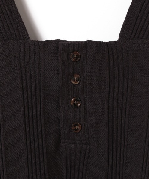 LOWRYS FARM（ローリーズファーム）の「ＪＱスクエアタンク　886682（タンクトップ・レディース・チャコールグレー/ベージュ/ブラウン・FREE）」の14枚目の写真