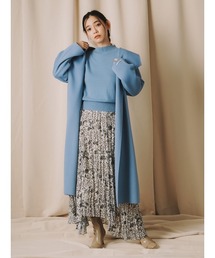 セルフォード　リバーコート　ロングコート　ダブルフェイス　38 オフホワイト プレスはじめが着回す、変幻自在アイテム Vol.4 -軽やかアウター