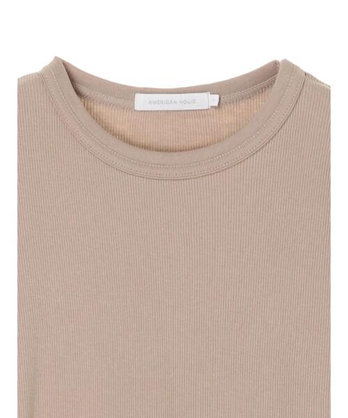 AMERICAN HOLIC（アメリカンホリック）の「5分袖クルーネックリブカットプルオーバー　＊〇（Tシャツ/カットソー・レディース・グリーン/ベージュ/ブルー系その他2/ブラック/ブラック系その他4/オフホワイト・L/M）」の17枚目の写真