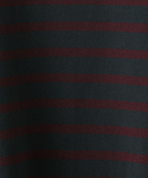 6（ロク）の「＜6(ROKU)＞RASCHEL BORDER LONG SLEEVE PULLOVER/カットソー（Tシャツ/カットソー・レディース・ダークグリーン/ホワイト・FREE）」の3枚目の写真