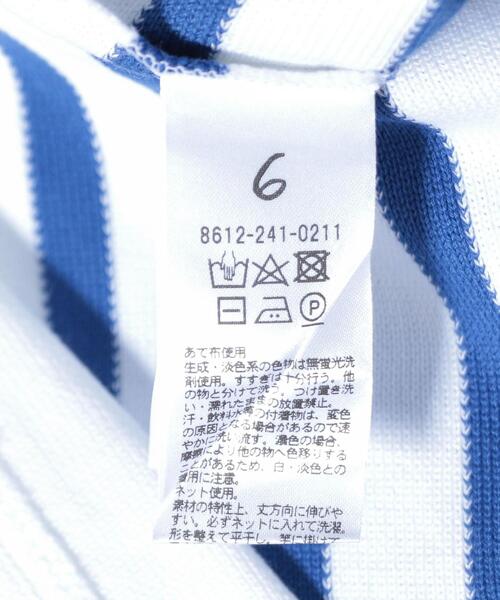 6（ロク）の「＜6(ROKU)＞RASCHEL BORDER LONG SLEEVE PULLOVER/カットソー（Tシャツ/カットソー・レディース・ダークグリーン/ホワイト・FREE）」の8枚目の写真