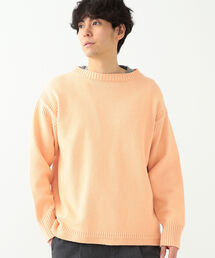 メンズのニット セーター オレンジ 橙色系 ボートネック ファッション通販 Zozotown