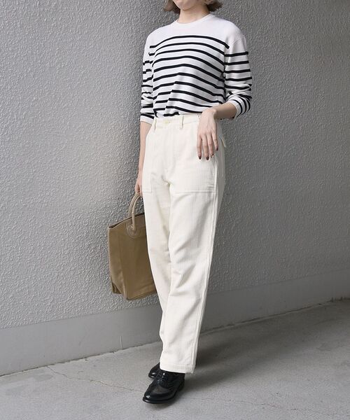 SHIPS any(シップス エニィ)の「SHIPS any: STANDARD コーデュロイ ベイカー パンツ<WOMEN>(その他パンツ・レディース・ナチュラル・3/4/5)」の5枚目の写真
