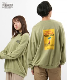 PEANUTS | 【PEANUTS/ピーナッツ】スヌーピー バックプリント 裏毛 オーバーサイズ スウェット/トレーナー(スウェット)