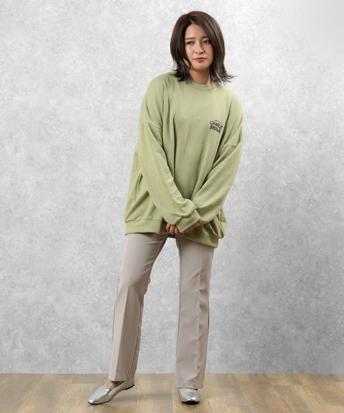 PEANUTS（ピーナッツ）の「【PEANUTS/ピーナッツ】スヌーピー バックプリント スウェット（スウェット・レディース・ネイビー/ミント/クリーム/キャメル・M/L/XL）」の21枚目の写真