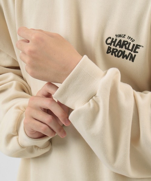 PEANUTS（ピーナッツ）の「【PEANUTS/ピーナッツ】スヌーピー バックプリント スウェット（スウェット・レディース・ネイビー/ミント/クリーム/キャメル・M/L/XL）」の16枚目の写真