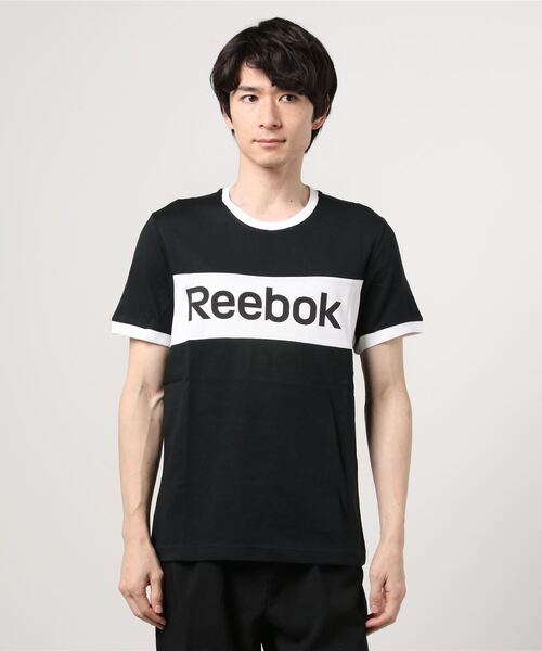 Reebok(リーボック)の「トレーニング エッセンシャルズ リニア ロゴ Tシャツ / Training Essentials Linear Logo Tee(Tシャツ/カットソー・メンズ・ターコイズブルー/ホワイト/ブラック/レッド/ネイビー・XX-LARGE/X-LARGE/MEDIUM/LARGE/SMALL/XXXX-LARGE/XXX-LARGE/X-SMALL)」の10枚目の写真