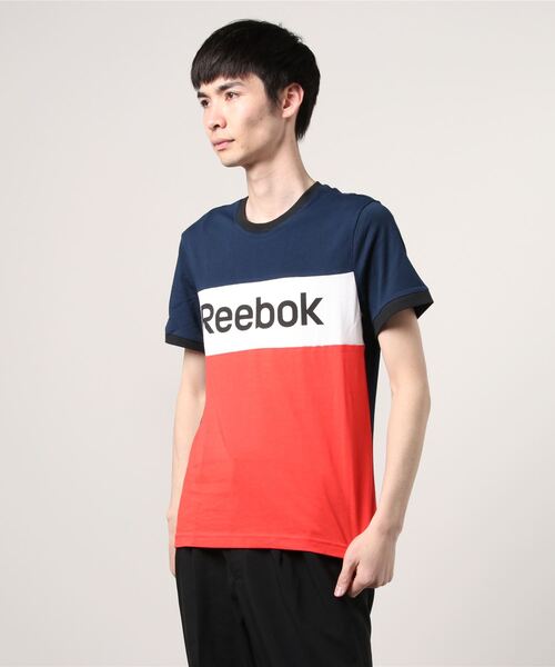 Reebok(リーボック)の「トレーニング エッセンシャルズ リニア ロゴ Tシャツ / Training Essentials Linear Logo Tee(Tシャツ/カットソー・メンズ・ターコイズブルー/ホワイト/ブラック/レッド/ネイビー・XX-LARGE/X-LARGE/MEDIUM/LARGE/SMALL/XXXX-LARGE/XXX-LARGE/X-SMALL)」の11枚目の写真