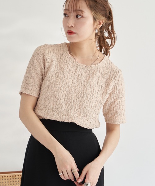 VANNIE U（ヴァニーユー）の「しゅわしゅわアイスT（Tシャツ/カットソー・レディース・ライム/ブラック/ホワイト/ベージュ/レッド/ピンク・FREE）」の3枚目の写真