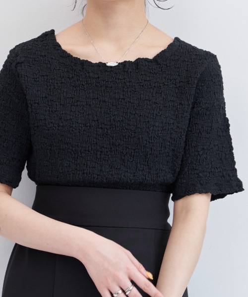 VANNIE U（ヴァニーユー）の「しゅわしゅわアイスT（Tシャツ/カットソー・レディース・ライム/ブラック/ホワイト/ベージュ/レッド/ピンク・FREE）」の2枚目の写真